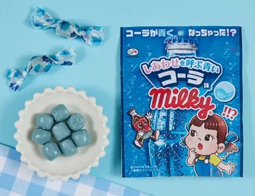 不二家 ミルキー しあわせを呼ぶ青いコーラ味