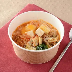 旨辛スンドゥブチゲごはん（もち麦入りご飯）