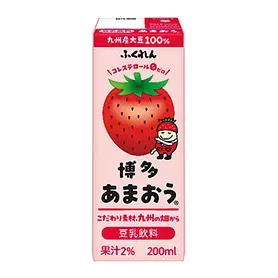 FUKUREN 두유 음료 하카타 아마오우 딸기