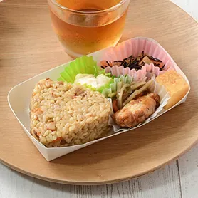 찰보리 함유 아와오도리 모둠 찰밥 주먹밥 반찬 세트