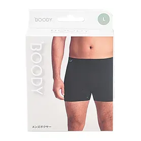 BOODY 남성용 복서 팬츠 블랙 L