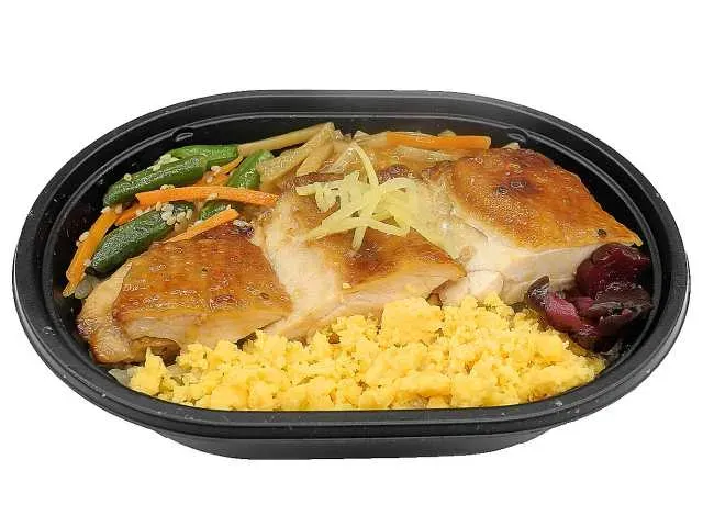 닭고기 데리야끼와 육수 밥