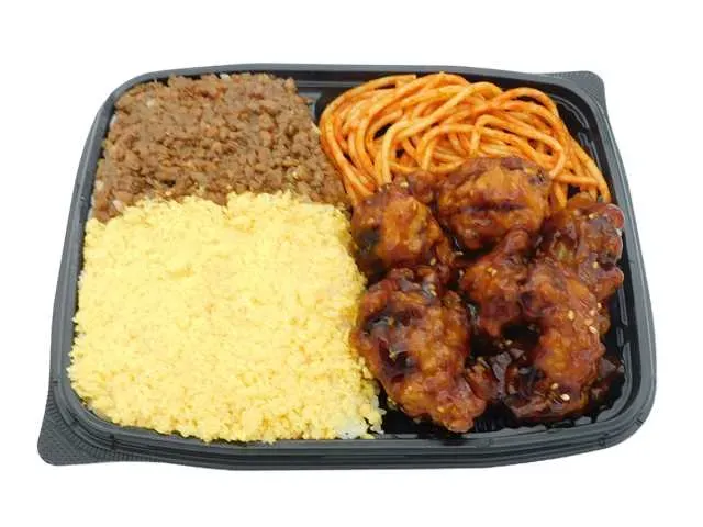 매콤 치킨 & 닭고기 소보로 도시락