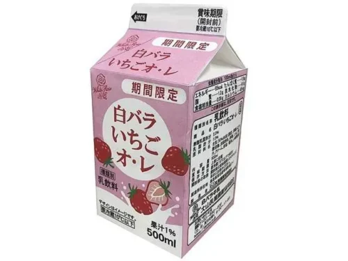DAISEN 유업 시로바라 딸기 오레 500ml