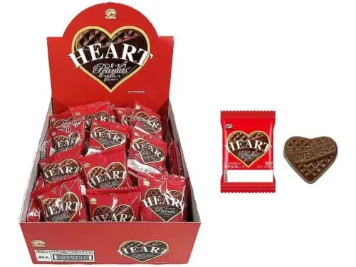 FUJIYA Mini Heart Chocolate: Peanut