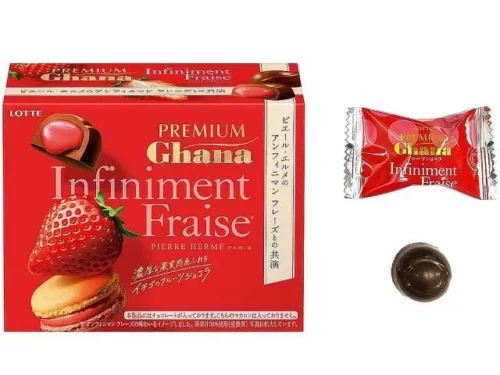 LOTTE Premium Ghana Fruit Chocolat Infiniment Fraise