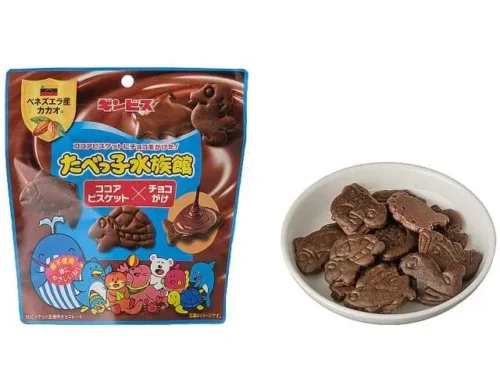 GINBIS Tabekko Aquarium Cocoa Biscuit x Chocolate Coated