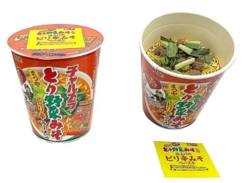 차루메라 컵 토리 야채 미소 매콤 라면