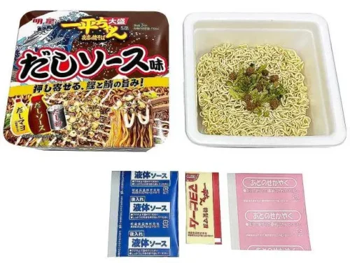 明星 一平ちゃん夜店の焼そば大盛 だしソース味 - コンビニDB