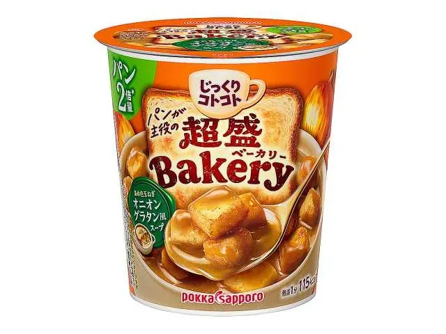 JIKKURI KOTOKOTO 메가 팩 베이커리 어니언 그라탕 풍 수프 컵