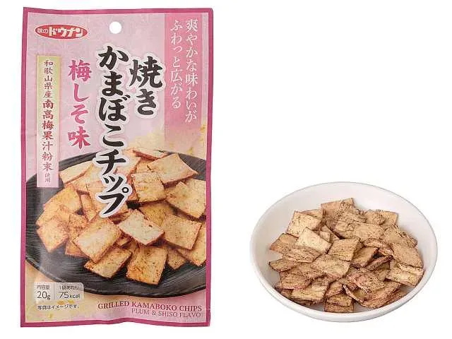 DONAN REIZO Baked Kamaboko Chips Ume Shiso Flavor