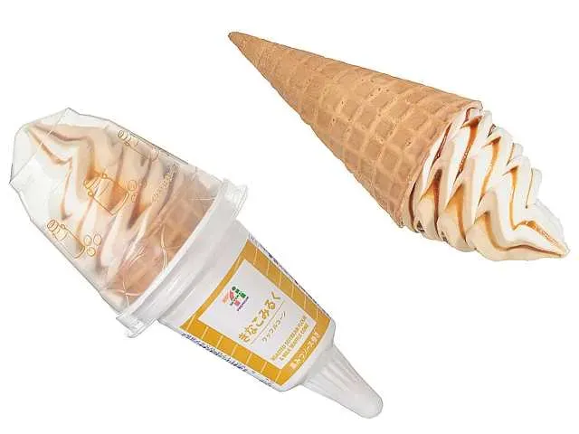 7プレミアム ワッフルコーン きなこみるく