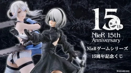 일본 로손에서 ‘NieR’ 15주년 기념 쿠지 출시! 2B와 카이네 한정 피규어 등장
