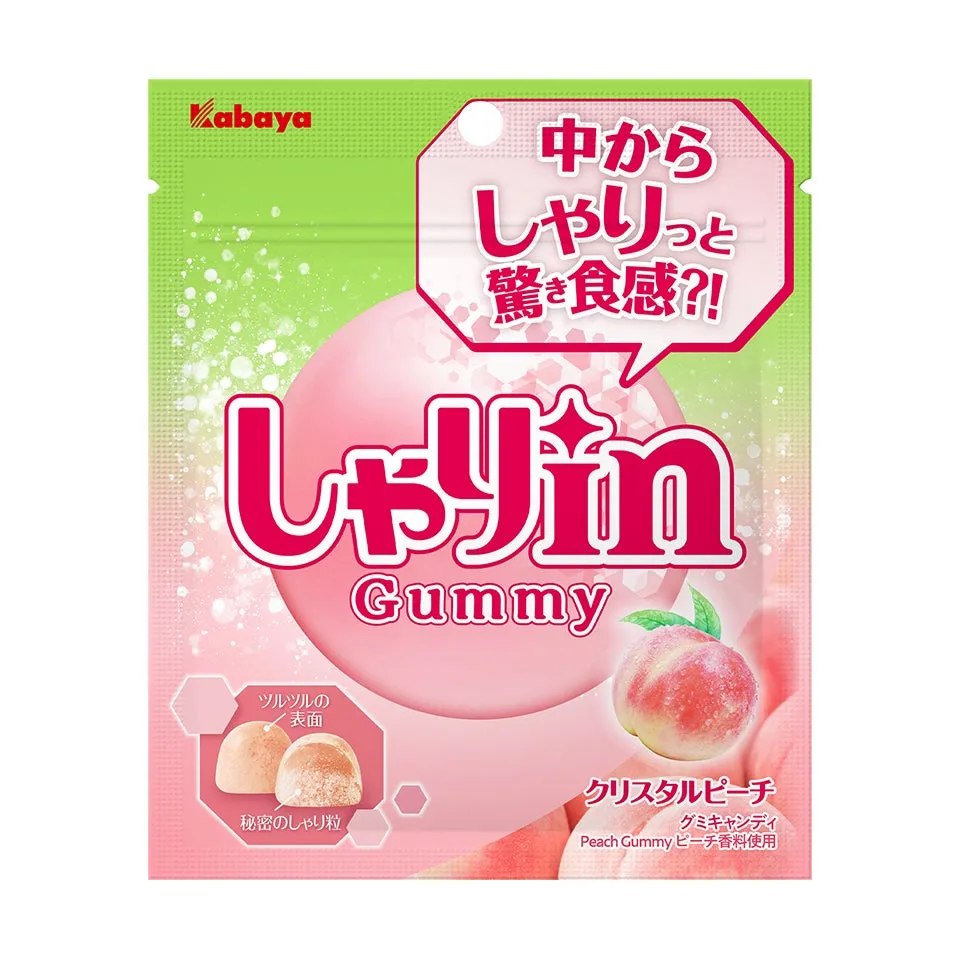 Crystal Peach Flavor Debuts in Japan’s Latest “Shari-in Gummy” Series! Refresh with a Surprising New Texture