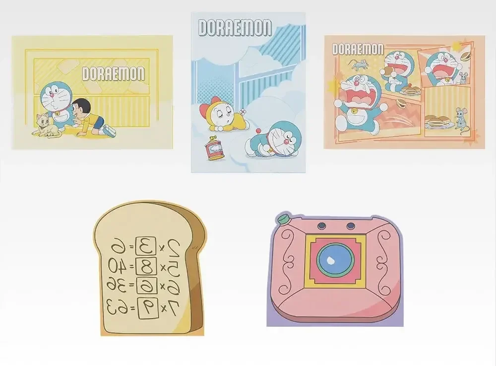 Doraemon Memo Pad and Die-cut Stationery