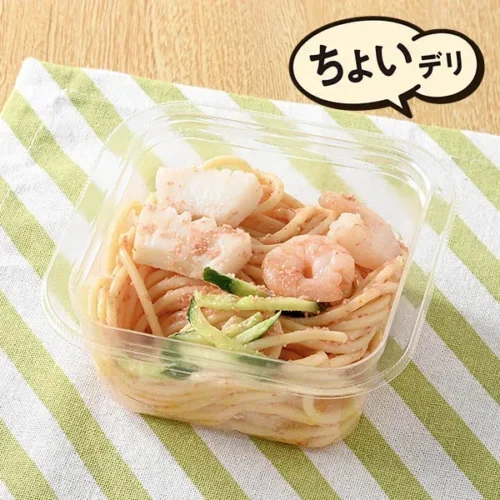 새우와 오징어 명란 스파게티 샐러드