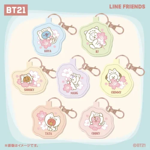 BT21 합성 피혁 키홀더