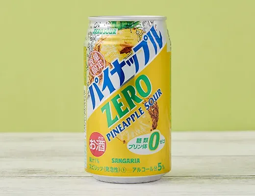 サンガリア ゼロサワー パイナップル 350ml