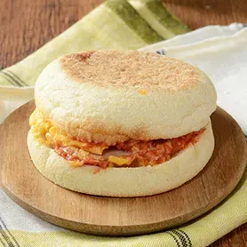 Soft-Boiled Egg Sausage Muffin