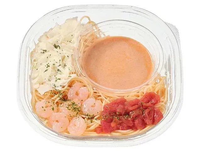 냉파스타 새우 토마토 크림