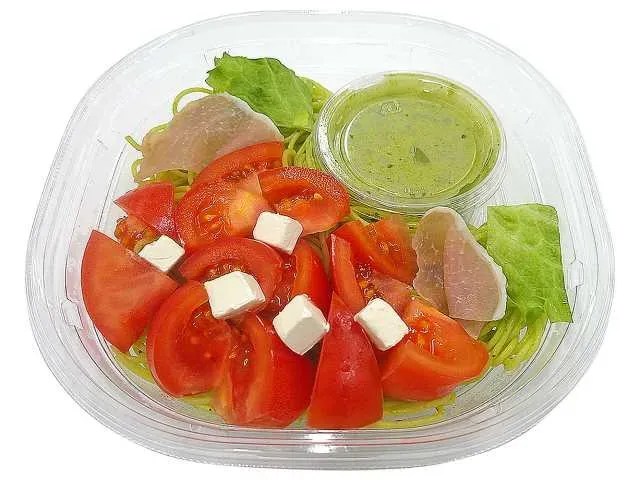 오사마 토마토 냉 바질 크림 파스타