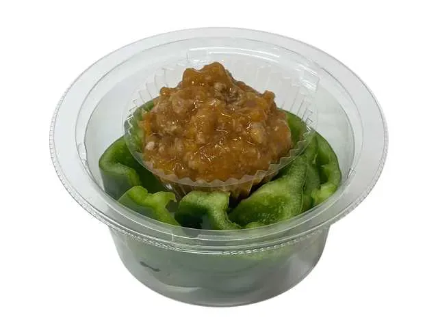 구시찬 피망 사용 냉 고기 된장 피망