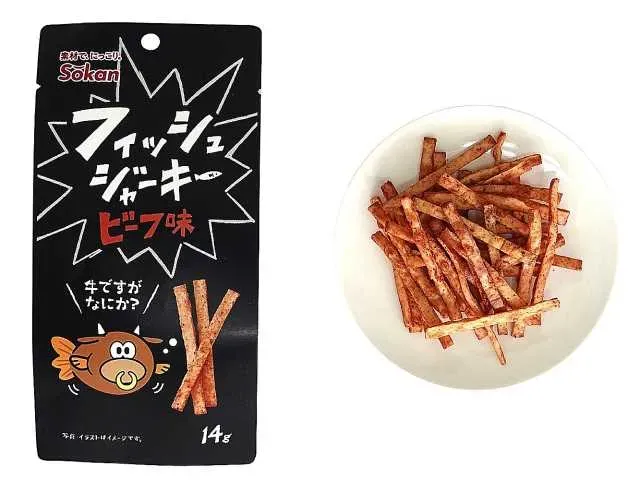 SOKAN Fish Jerky Beef Flavor