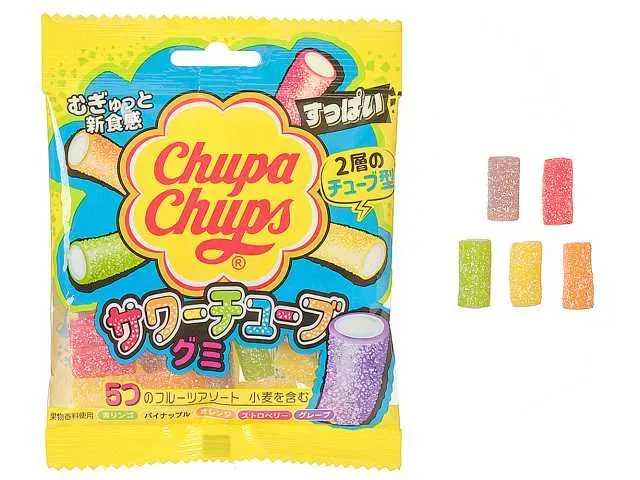 KRACIE Chupa Chups Sour Tubes Gummy
