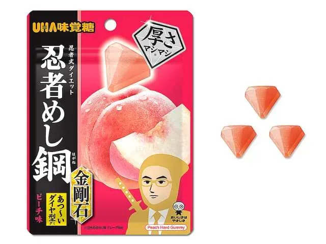味覚糖 忍者めし鋼 金剛石 ピーチ味