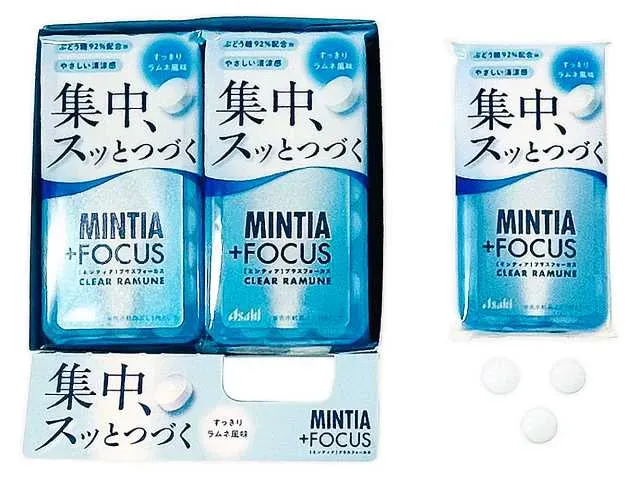 アサヒ ミンティア+フォーカス クリアラムネ