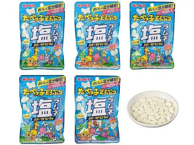 ギンビス たべっ子どうぶつ塩ラムネ スポーツドリンク味