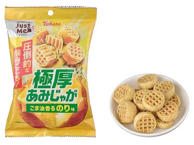 東ハト 極厚あみじゃが ごま油香るのり味