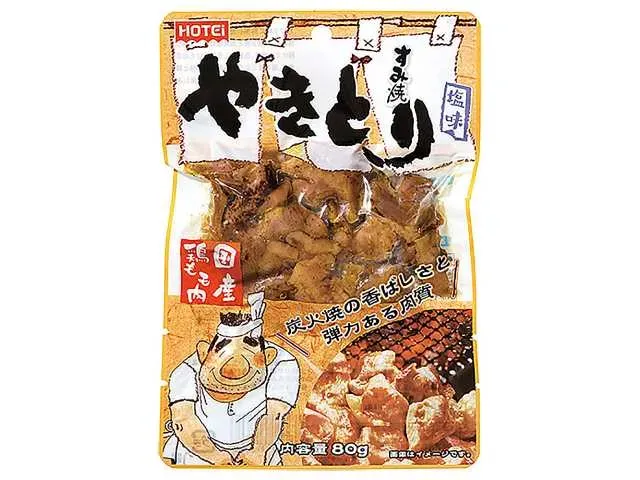 HOTEI FOODS 숯불 구이 닭꼬치 소금맛 80g