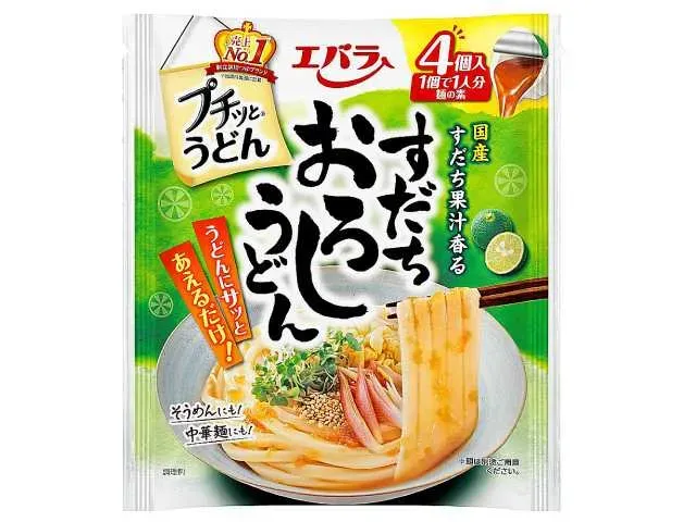 EBARA Puchi-tto Udon Sudashi Oroshi Udon 4 Count