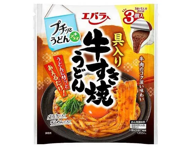 EBARA Puchi-tto Udon Beef Sukiyaki Udon (3 count)