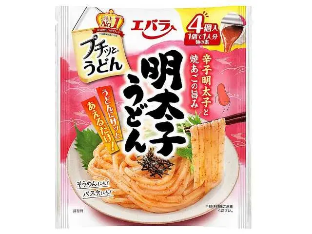 EBARA Puchi-tto Udon Mentai Udon 4 Count