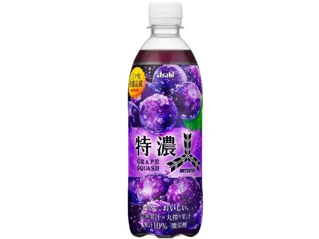 アサヒ 三ツ矢 特濃グレープスカッシュ 500ml