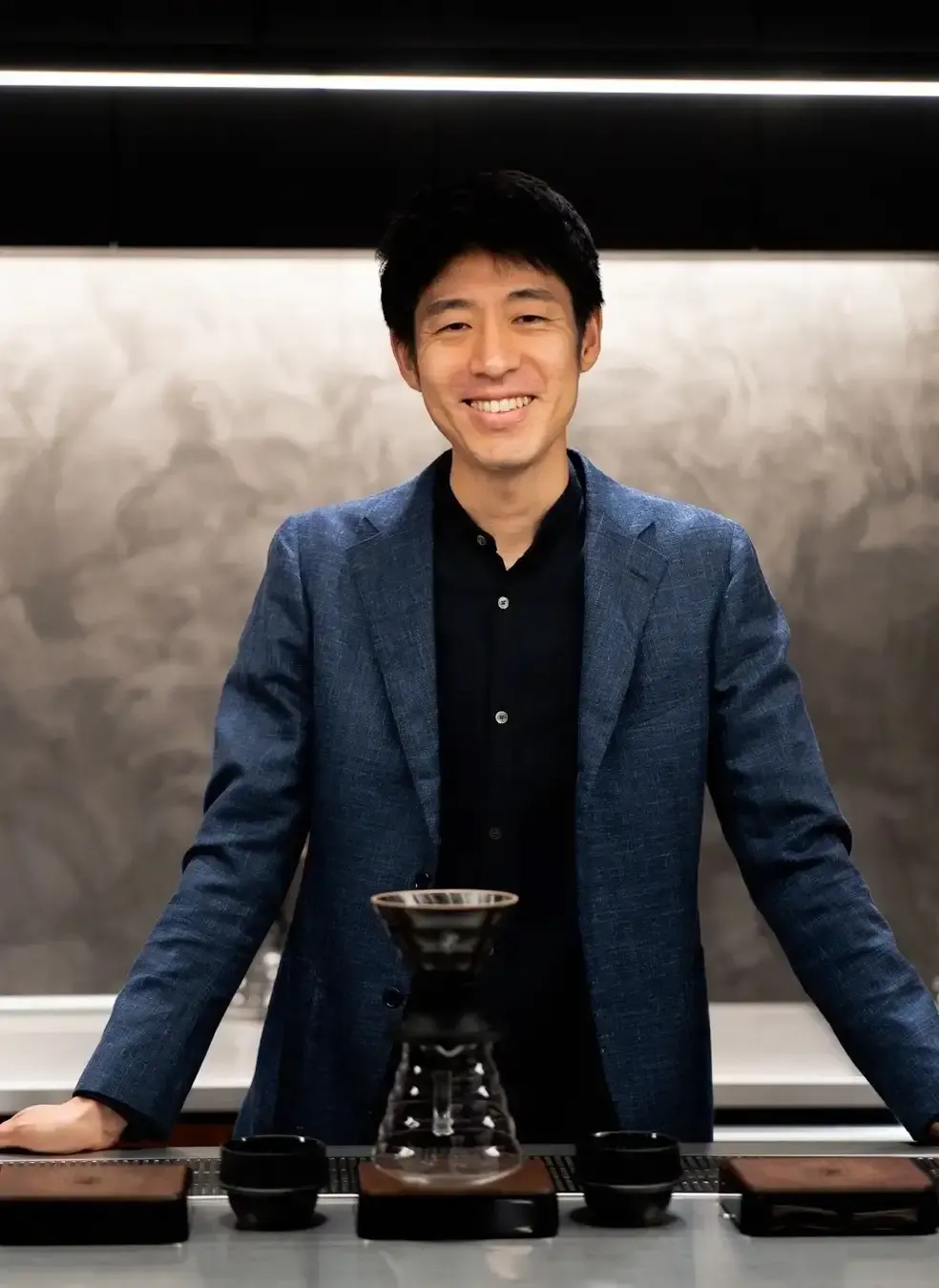 Barista Tetsu Kasuya, the first Asian world champion of the World Brewers Cup.