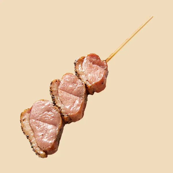 훈제 오리 로스 꼬치
