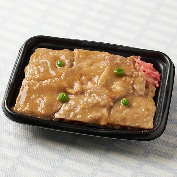 Sweet and Spicy Miso Pork Bento (Barley Rice)