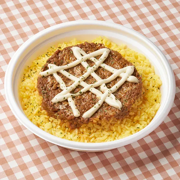 チーズソースのキーマカレー