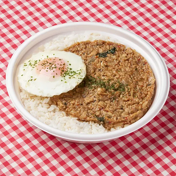 Fragrant Basil! Gapao Rice (with Barley Rice)