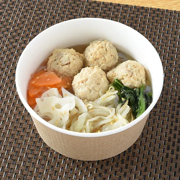 연근이 들어간 완자 일식 수프