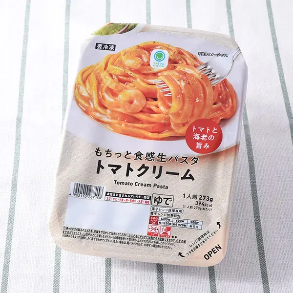 쫄깃한 식감 생파스타 토마토 크림
