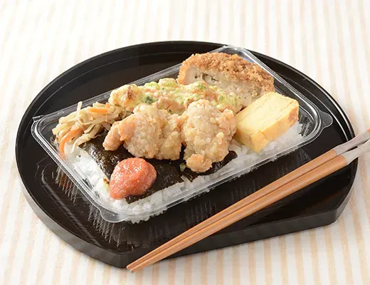 明太唐揚のり弁当