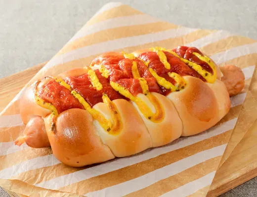 거칠게 다진 포크 프랑크 롤