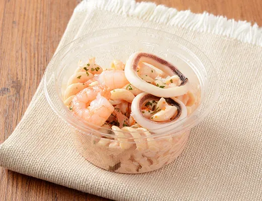 Shrimp and Squid Mentaiko Salad