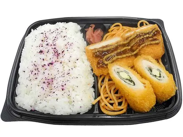 Double Cheese Chicken Cutlet Bento