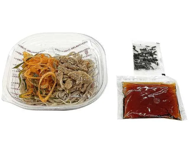 냉매콤 파 고기 소바 (토치기현산 메밀가루 사용)