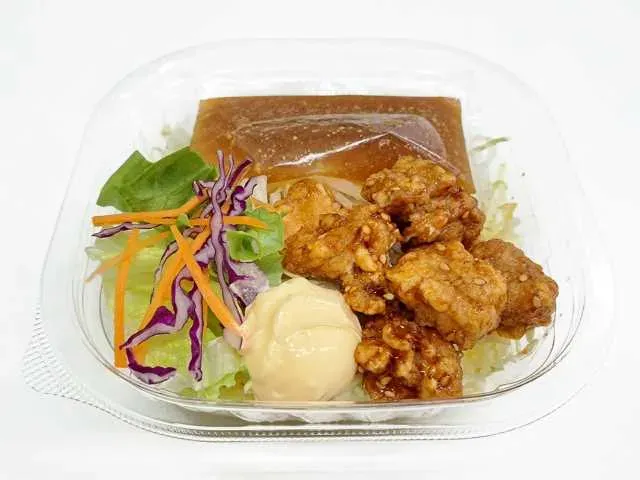 甘辛鶏唐揚げのパスタサラダ